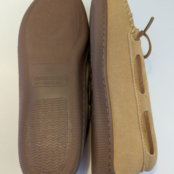 Minnetonka Indoor-Outdoor House Hardsole Moccasin NIB 10M - Picture 5 of 8